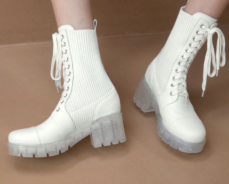 Alana Boots Mid Calf - Valkoinen