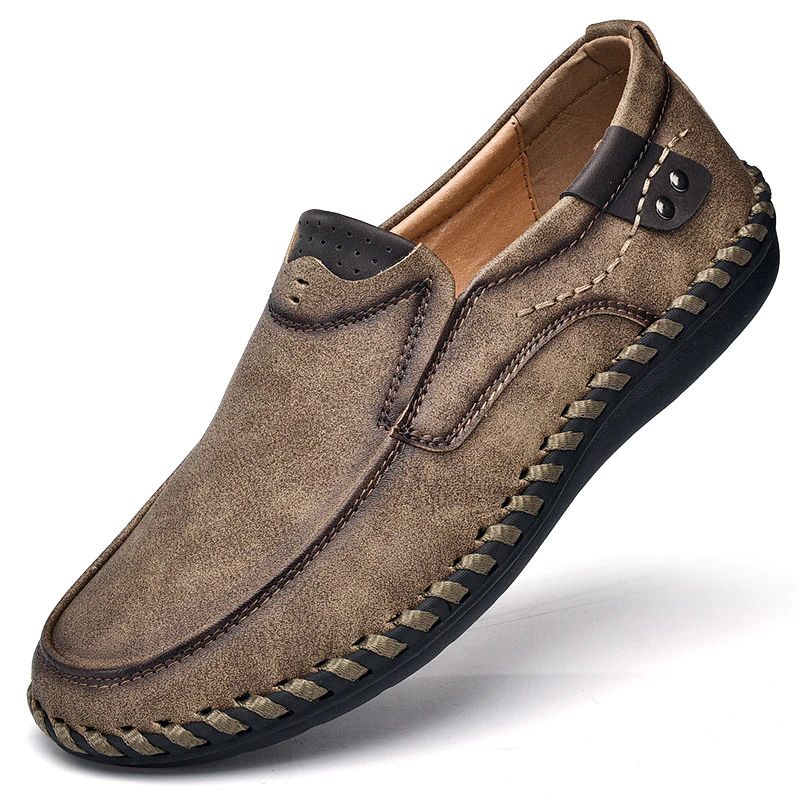 Alberth Miesten Loafers Vapaa-ajan Kengät - Khaki