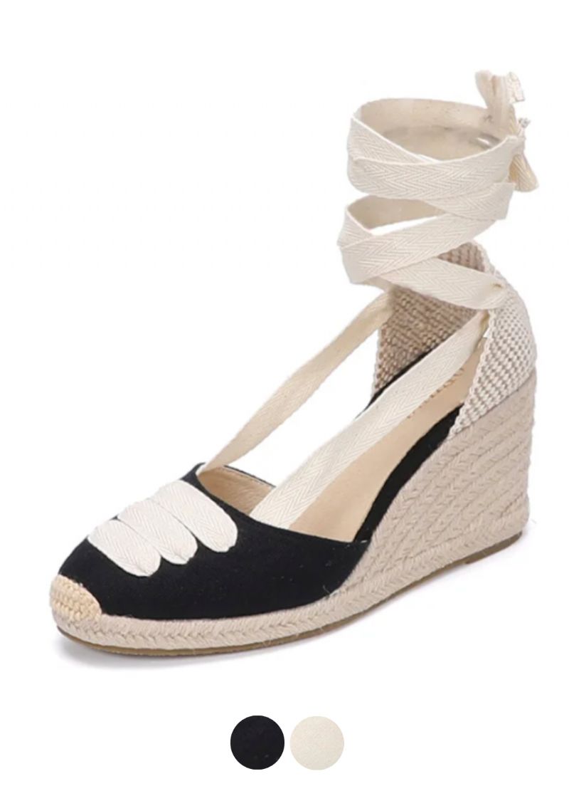 Albertina Naisten Espadrille Wedges -sandaalit