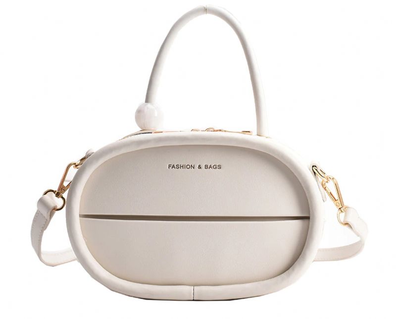 Alejo Naisten Pieni Tekonahkainen Crossbody Käsilaukku - Beige
