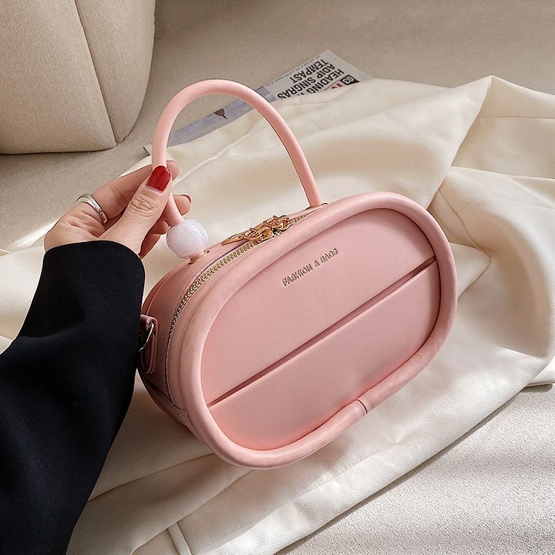 Alejo Naisten Pieni Tekonahkainen Crossbody Käsilaukku - Beige