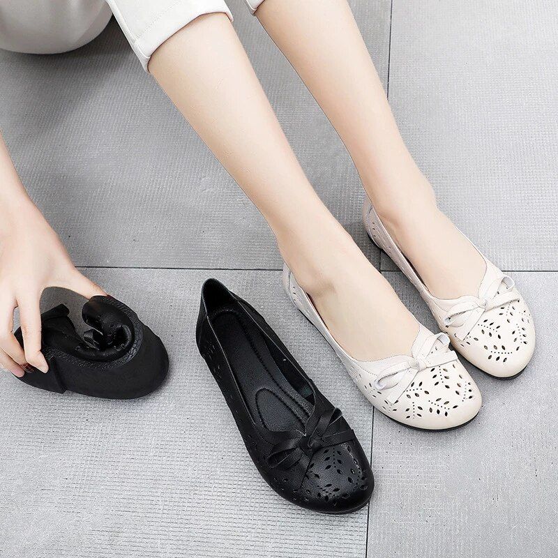 Alexa Naisten Slip On Litteät Kengät - Beige