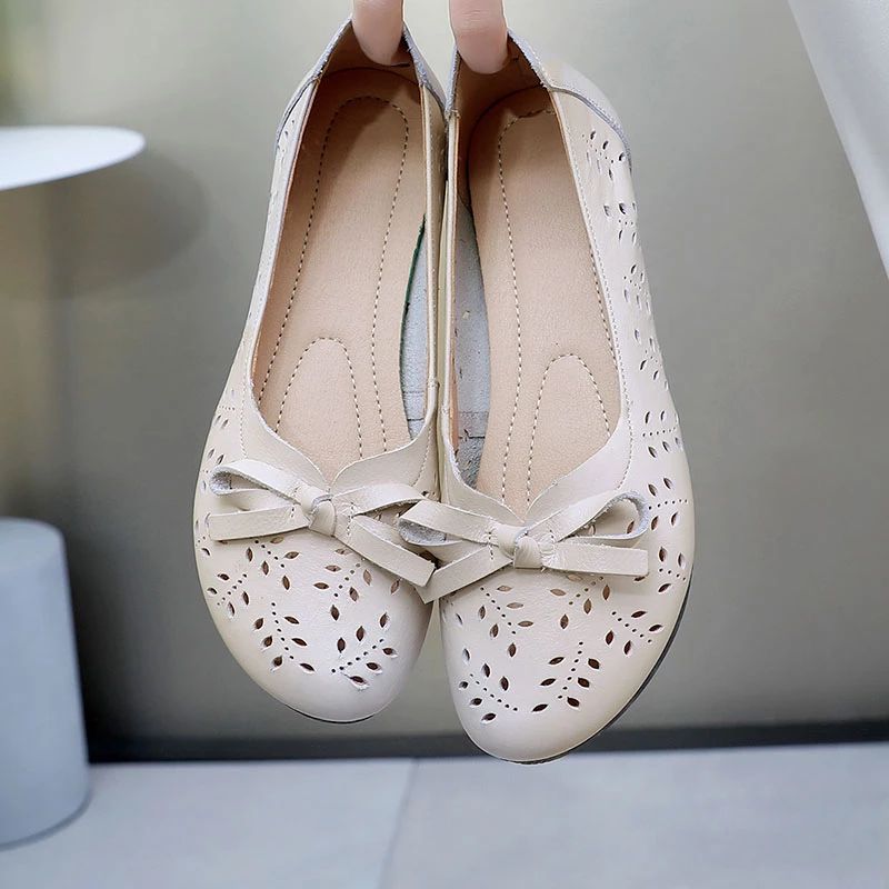 Alexa Naisten Slip On Litteät Kengät - Beige