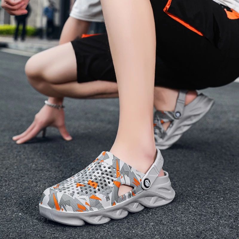 Alfie Miesten Clog Outdoor Sandaalit - Punainen