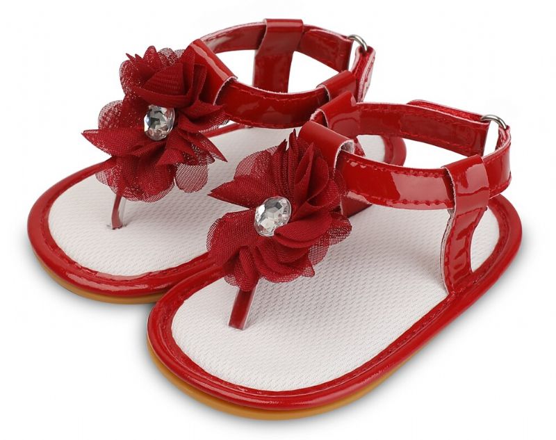 Alicia Baby Girls -sandaalit - Burgundy