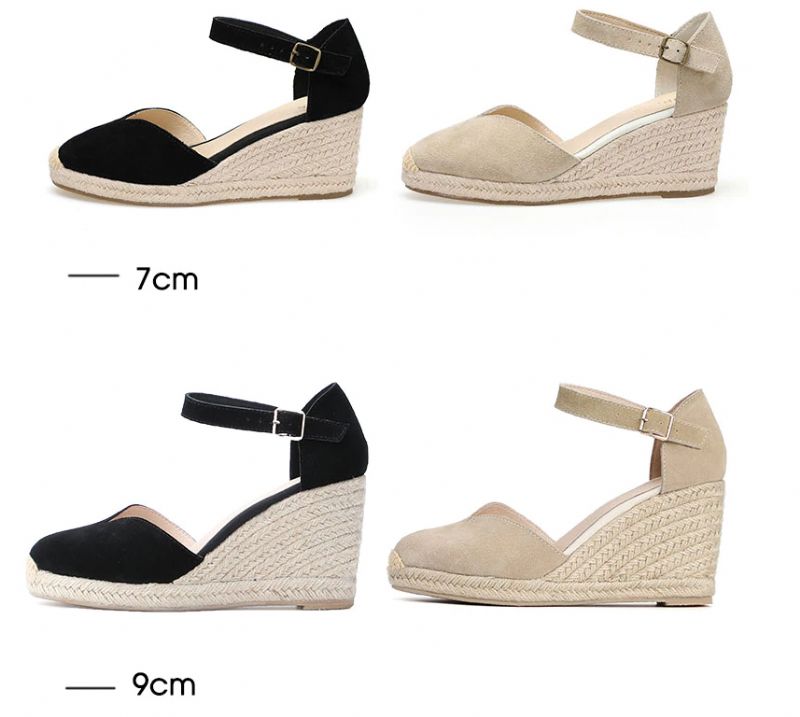 Aliza Naisten Wedges -kengät - 9Cm V Musta