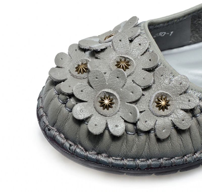 Almeda Naisten Pehmeät Nahkaiset Loafer-kengät - Musta