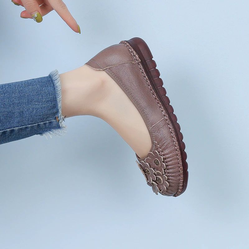 Almeda Naisten Pehmeät Nahkaiset Loafer-kengät - Musta