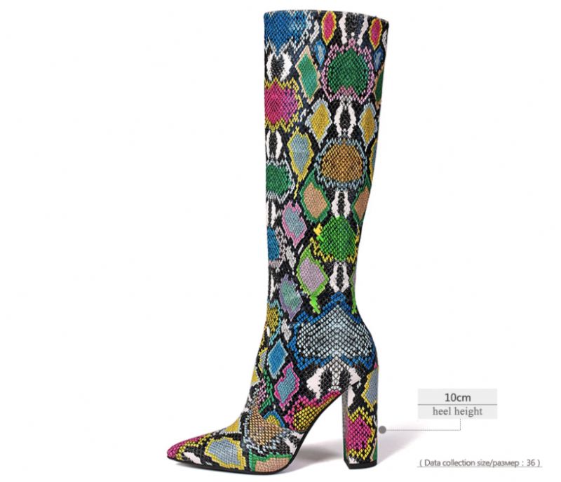 Almendra Boots Polvipituus - Käärme