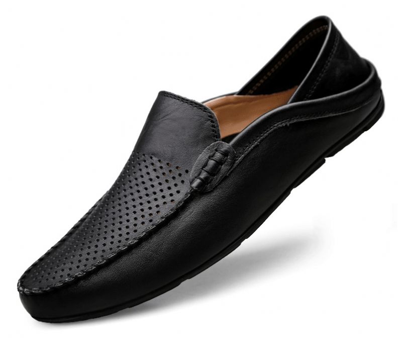 Alonzo Miesten Loafers Vapaa-ajan Kengät - Musta