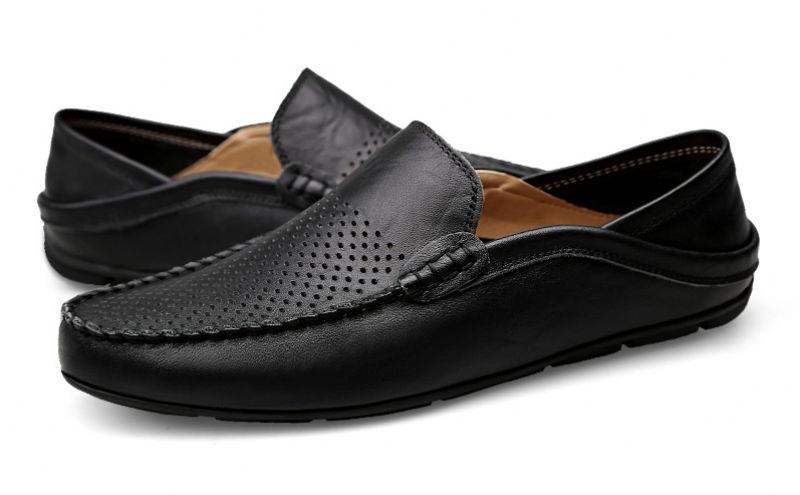 Alonzo Miesten Loafers Vapaa-ajan Kengät - Musta
