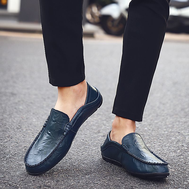 Alonzo Miesten Loafers Vapaa-ajan Kengät - Musta