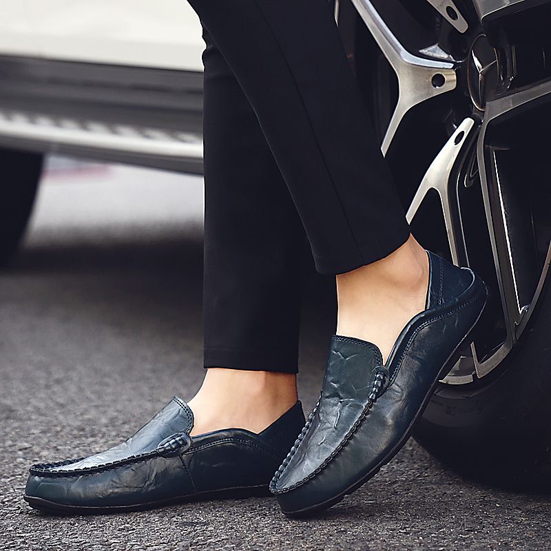 Alonzo Miesten Loafers Vapaa-ajan Kengät - Musta
