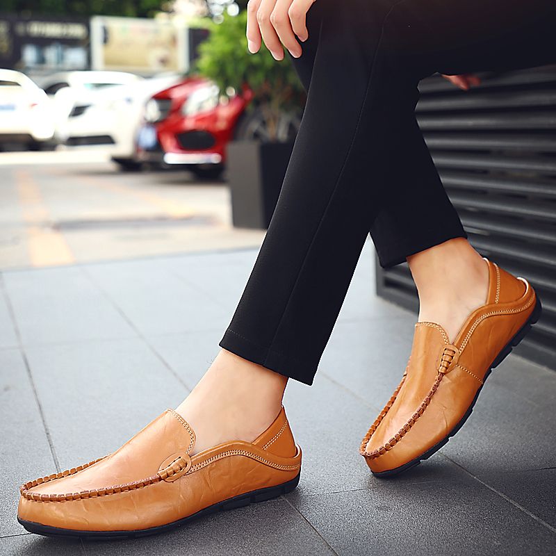Alonzo Miesten Loafers Vapaa-ajan Kengät - Musta