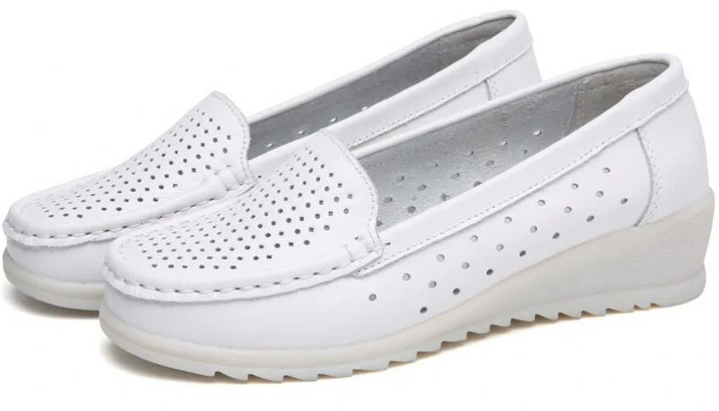 Amanda Naisten Tasainen Loafer - Hollow White