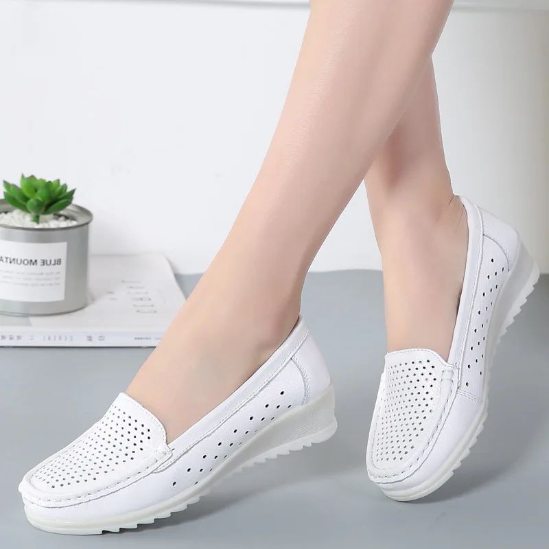 Amanda Naisten Tasainen Loafer - Hollow White