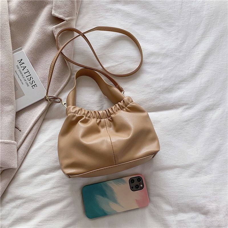 Andalux Naisten Pieni Nahkainen Crossbody Käsilaukku - Musta