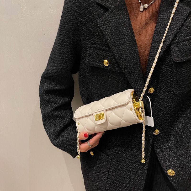 Andry Naisten Design-nahkainen Minikäsilaukku - Beige