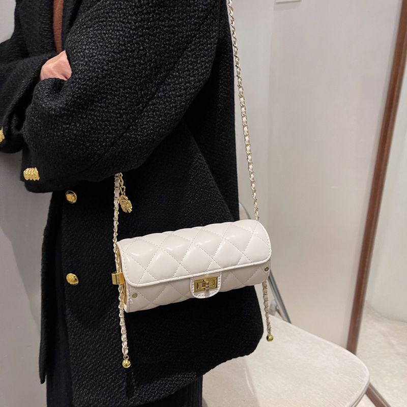 Andry Naisten Design-nahkainen Minikäsilaukku - Beige