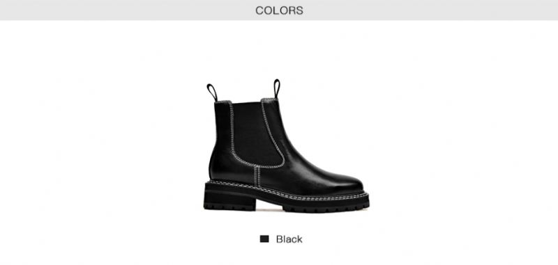 Aneu Naisten Chelsea Boots Nilkkakorkeus - Musta