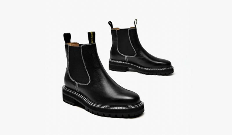 Aneu Naisten Chelsea Boots Nilkkakorkeus - Musta