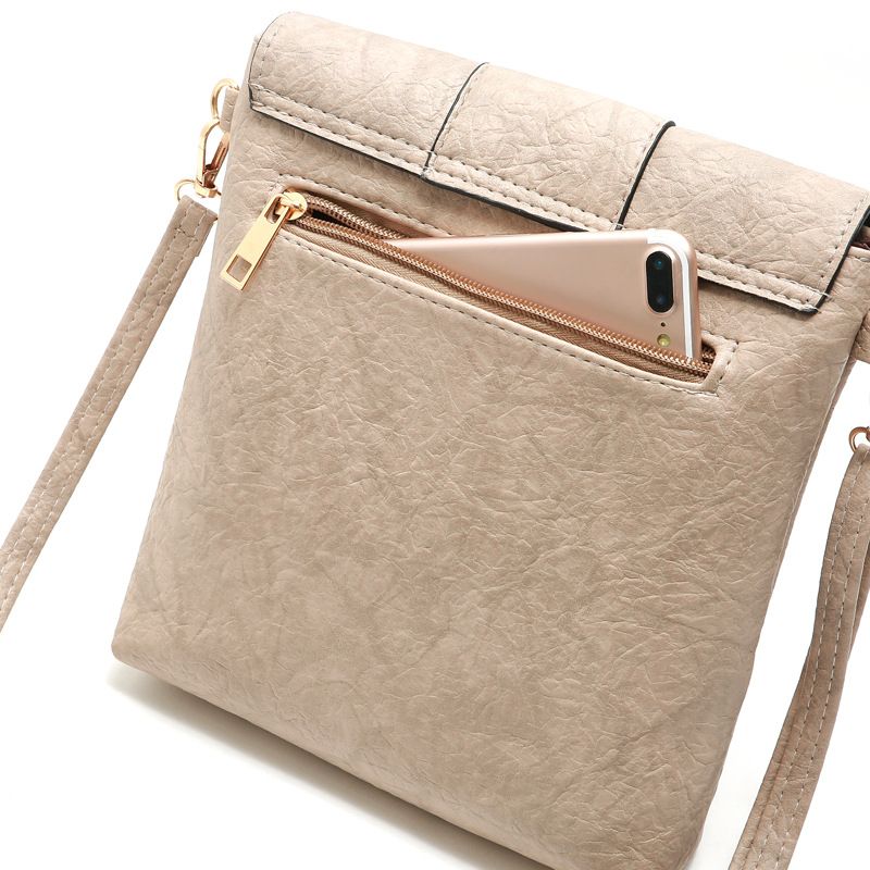 Angeles Naisten Ylellinen Designkäsilaukku - Beige