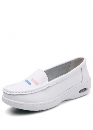Angelica Naisten Valkoiset Nurse Loafer -kengät