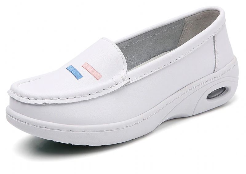 Angelica Naisten Valkoiset Nurse Loafer -kengät - Valkoinen
