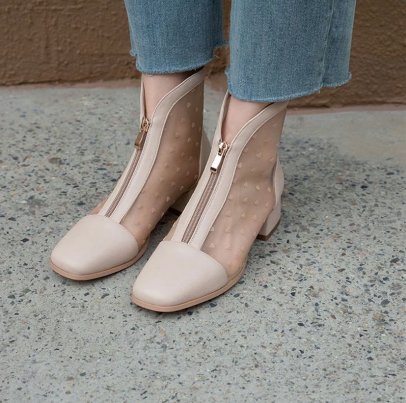 Angie Tossut Nilkkapituus - Beige