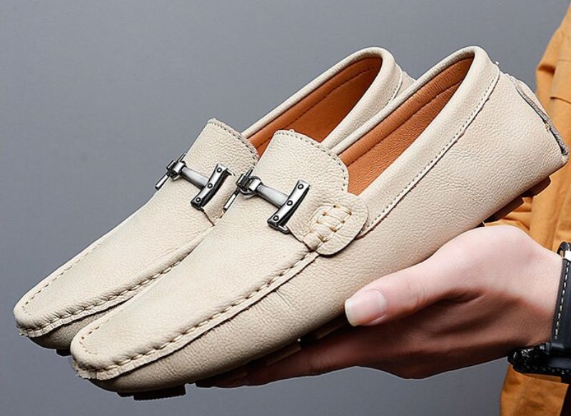 Anthuan Miesten Loafers -ylelliset Kengät - Beige