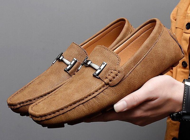 Anthuan Miesten Loafers -ylelliset Kengät - Beige