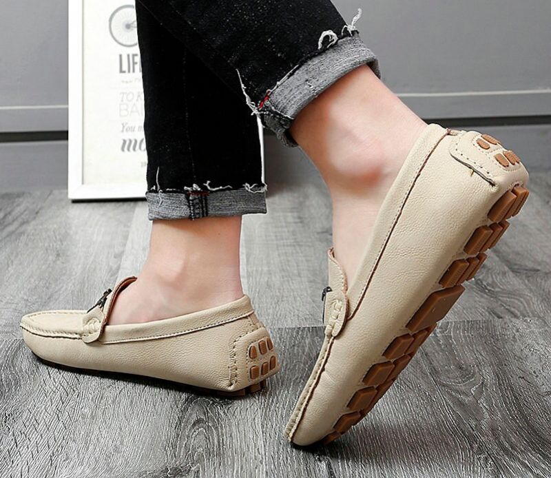 Anthuan Miesten Loafers -ylelliset Kengät - Beige