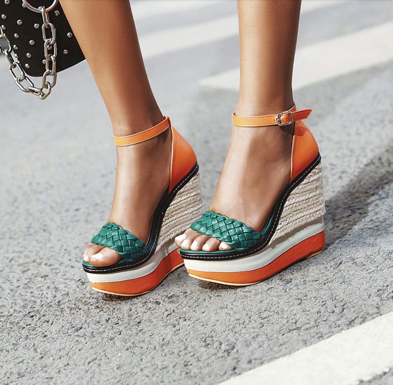 Antigua Wedges - Punainen