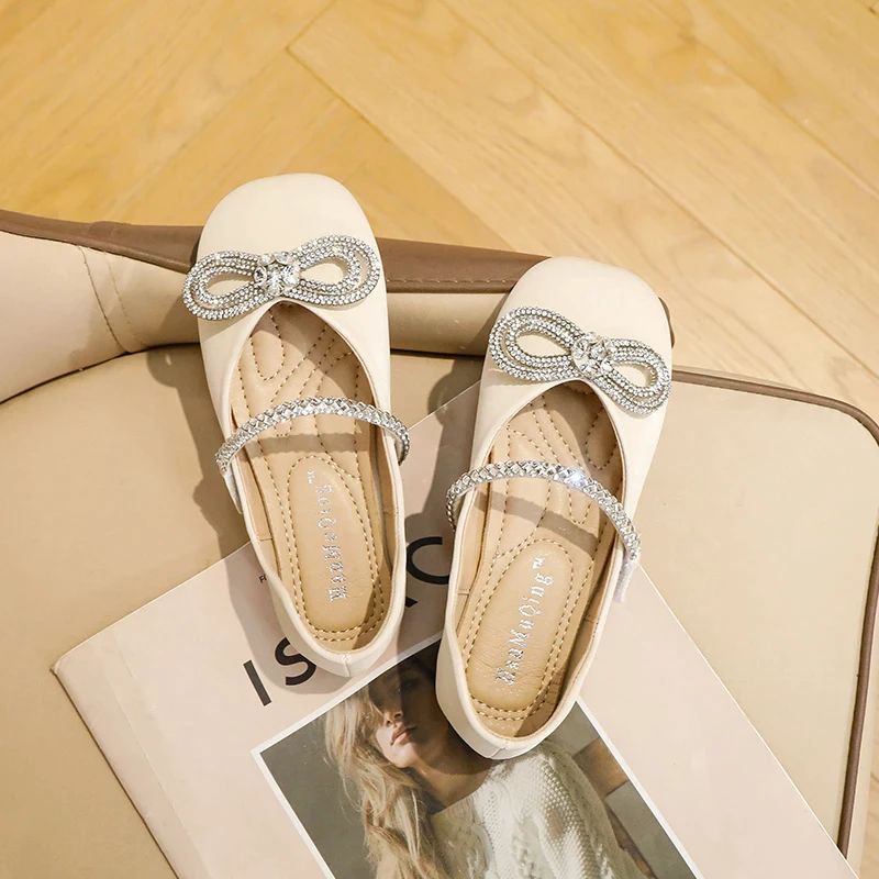 Antonieta Tyttöjen Litteät Kengät - Beige