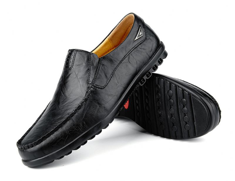 Antonio Miesten Loafers-mekkokengät - Musta