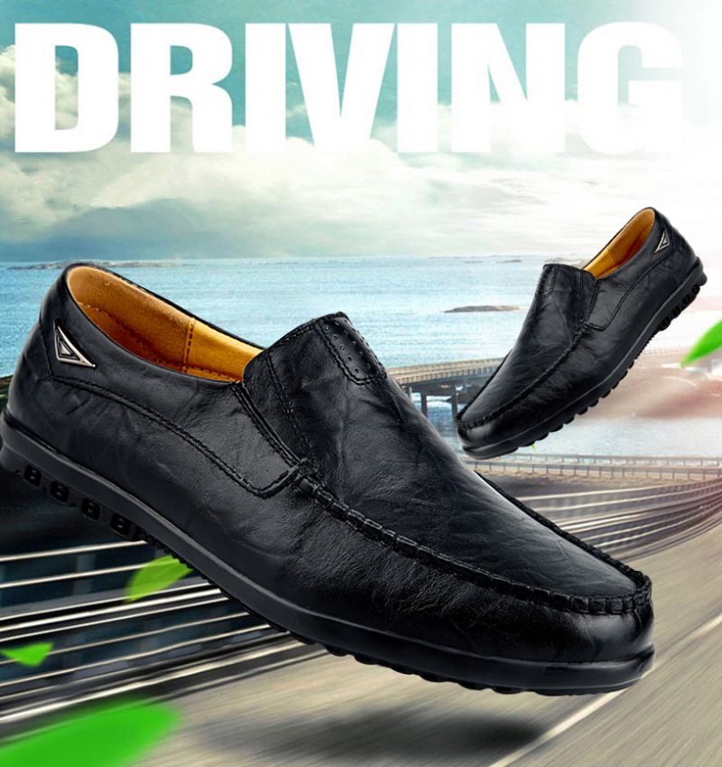 Antonio Miesten Loafers-mekkokengät - Musta