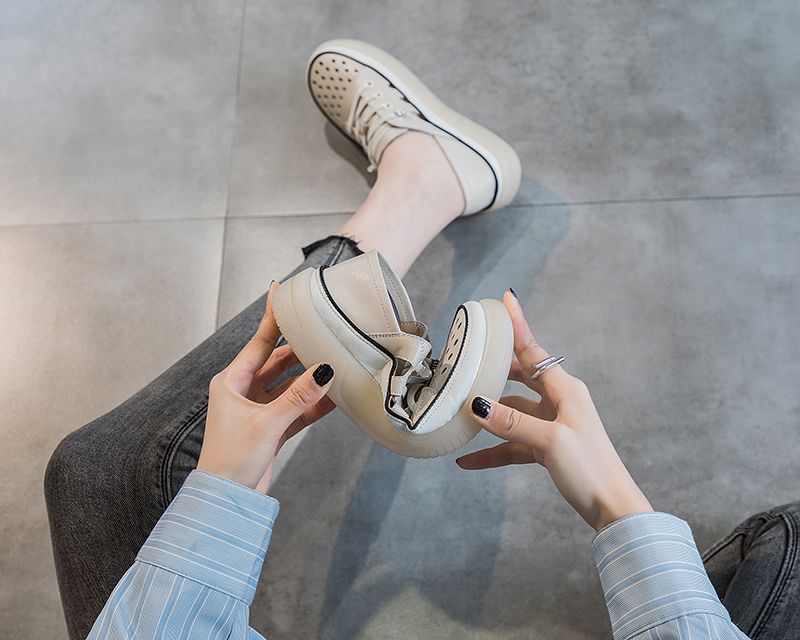 Archi Naisten Mukavat Slip-on Urheilukengät - Beige