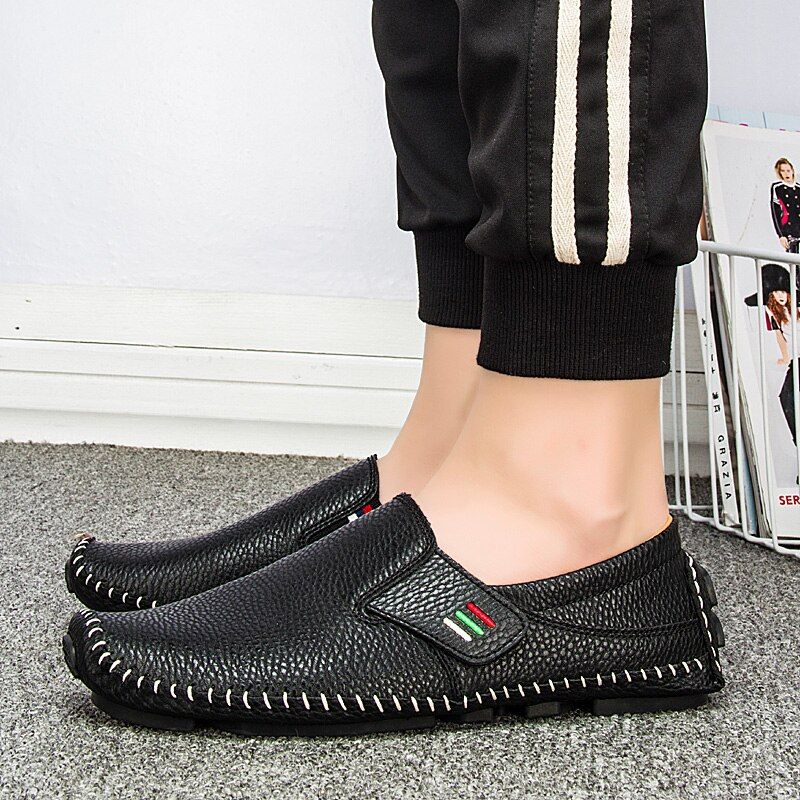 Arjona Miesten Loafers-mekkokengät - Valkoinen