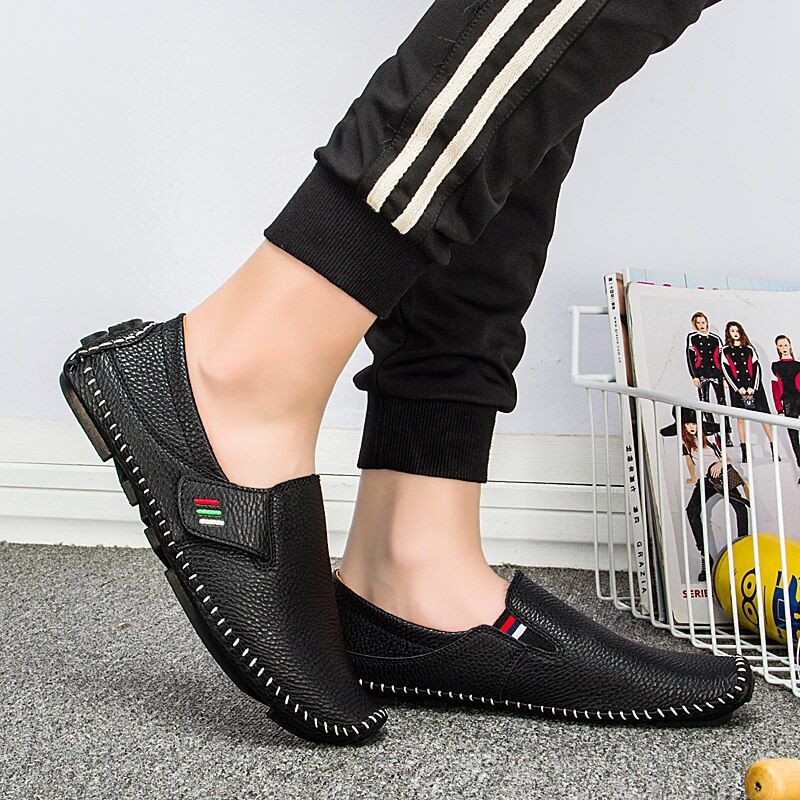 Arjona Miesten Loafers-mekkokengät - Valkoinen