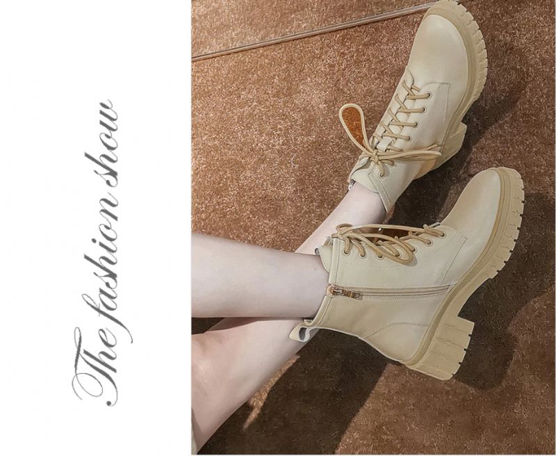 Arrieta Boots Nilkkakorkeus - Beige Lyhyt Pehmo
