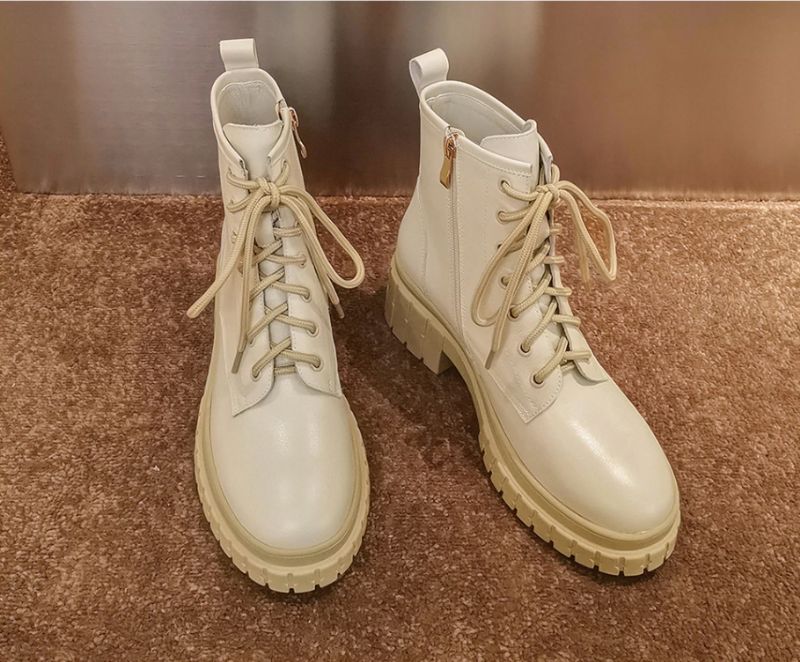 Arrieta Boots Nilkkakorkeus - Beige Lyhyt Pehmo