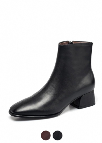 Astor Naisten Nahkainen Nilkka-musta Bootie