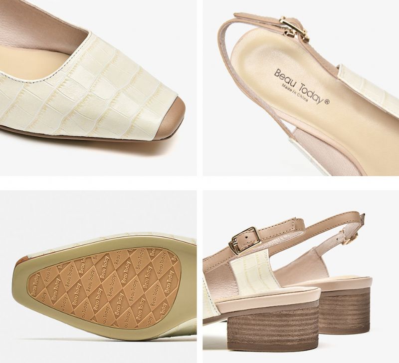 Asucena Naisten Nahkasandaalit - Beige