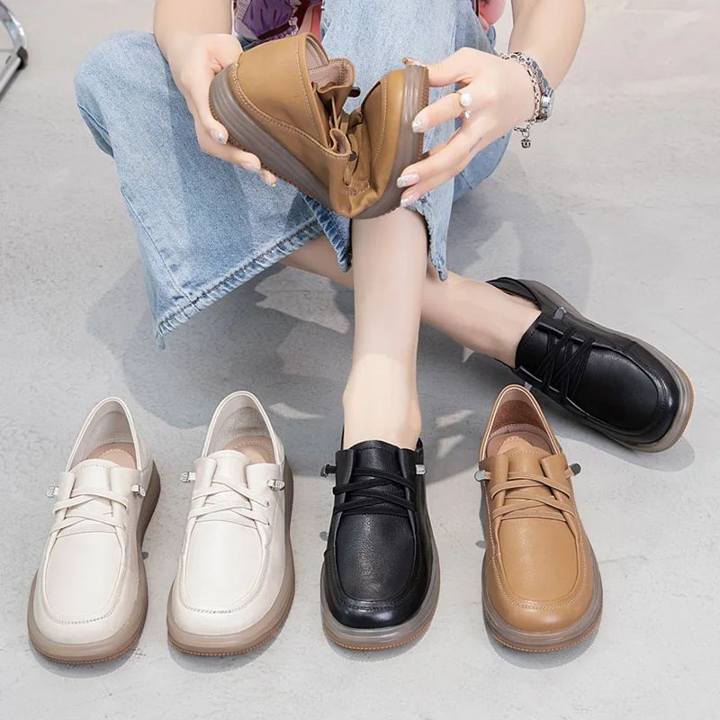 Asuncion Naisten Mukavat Loaferit - Khaki