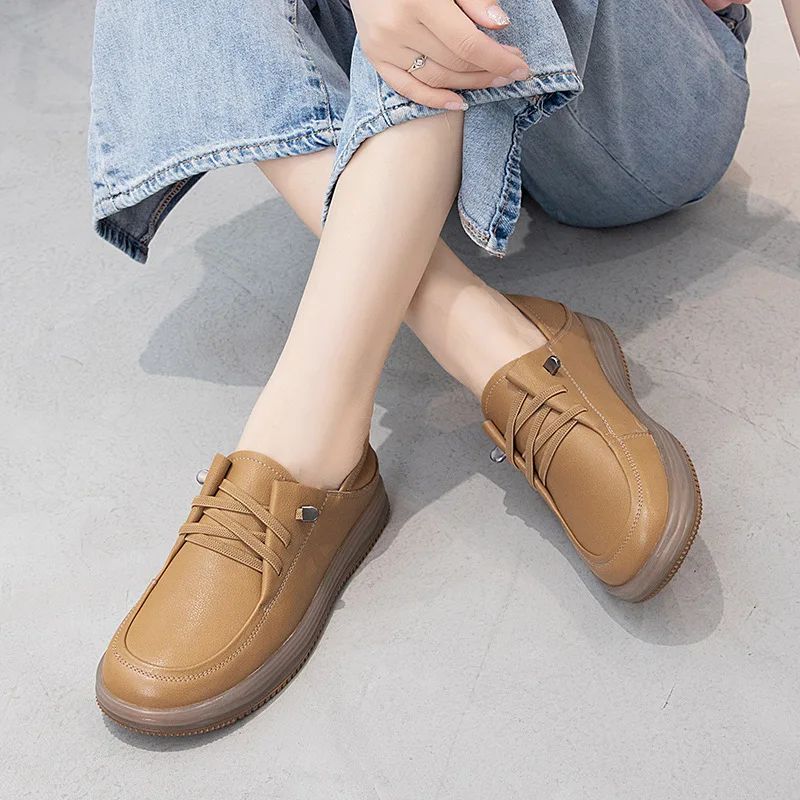Asuncion Naisten Mukavat Loaferit - Khaki