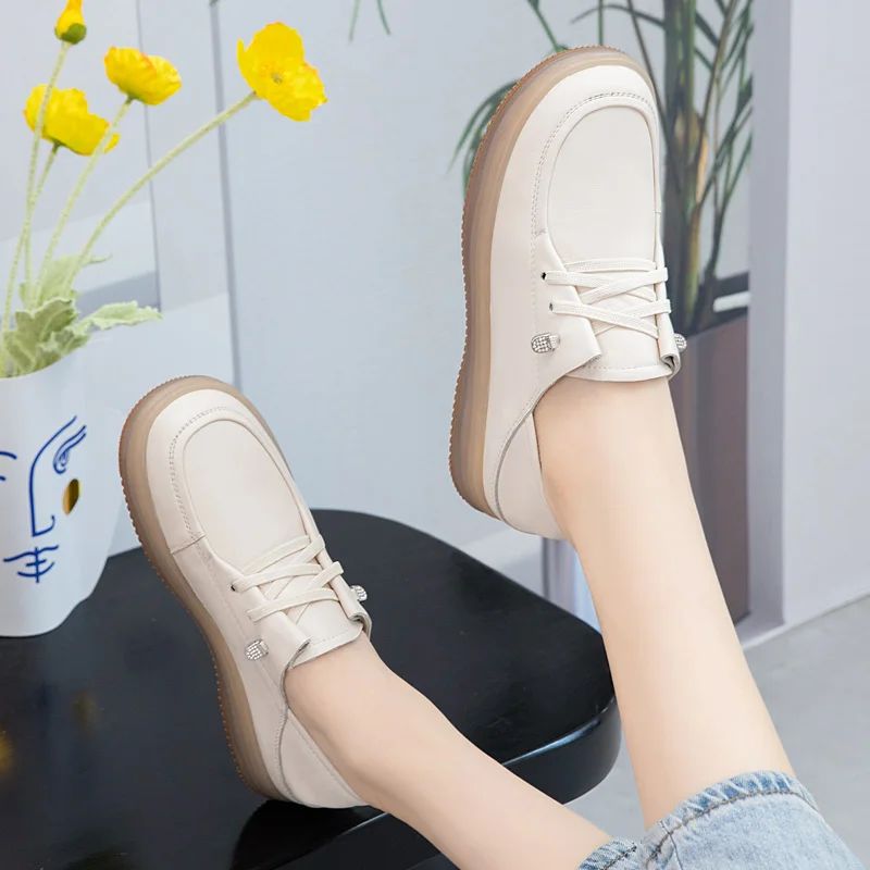 Asuncion Naisten Mukavat Loaferit - Khaki