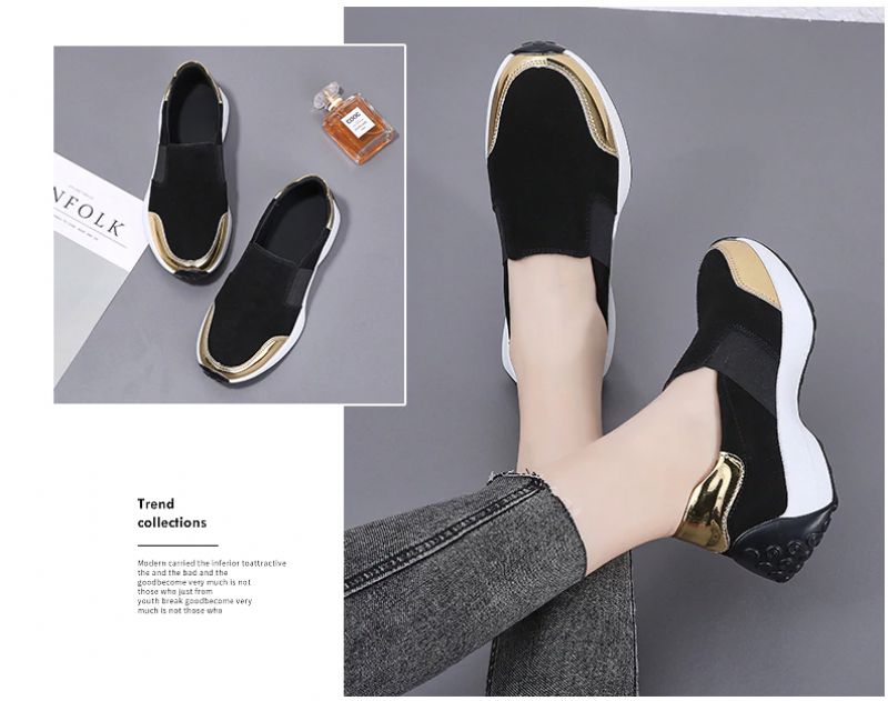 Barry Slip-ons - Musta Kulta