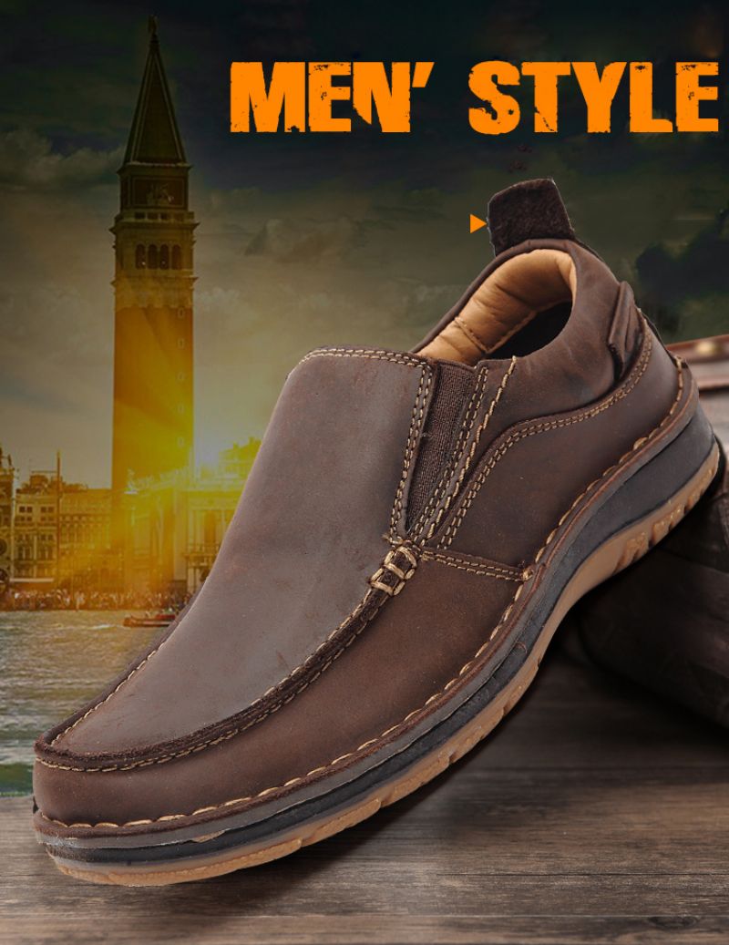 Biar Miesten Loafers Vapaa-ajan Kengät - Kahvi