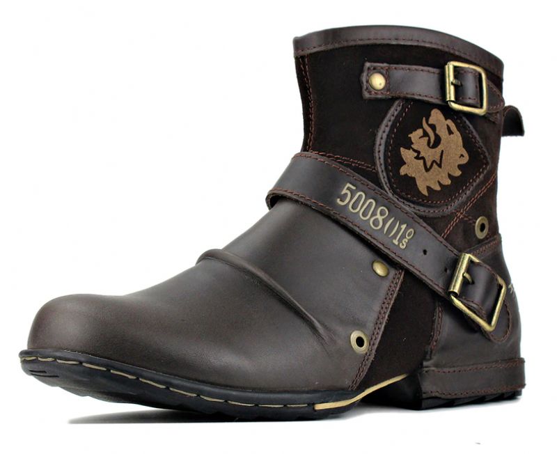 Billy Miesten Western Boot - Kahvi