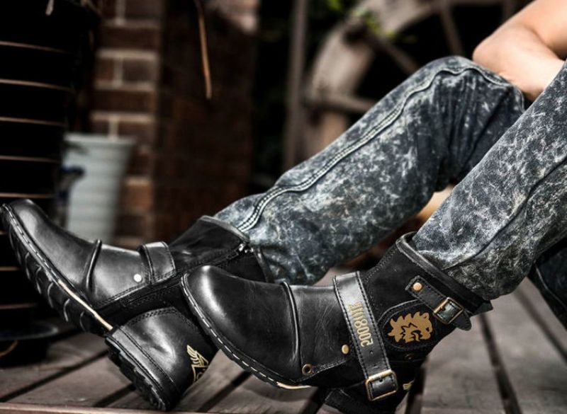 Billy Miesten Western Boot - Kahvi